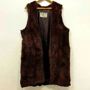 Vintage Aquascutum Open Fur Vest Fall  Winter Luxury
